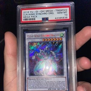Clear wing synchro dragon gem mint graded by psa